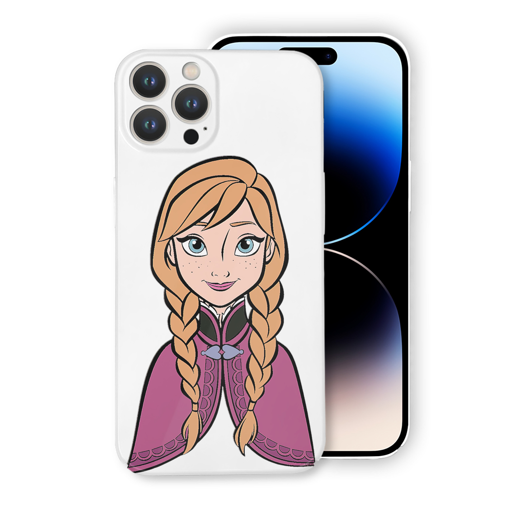 （画像用） アナと雪の女王 アンナ エルサ Frozen Anna Elsa 【iPhone 14シリーズ対応】ハードケース